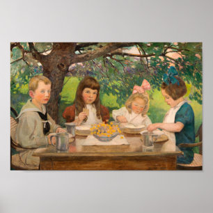 The Tea Party by Jessie Wilcox-Smith Poster