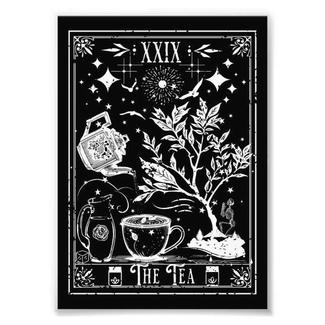 The Tea Tarot Card Photo Print (Front)