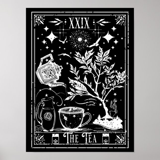 The Tea Tarot Card Poster (Front)