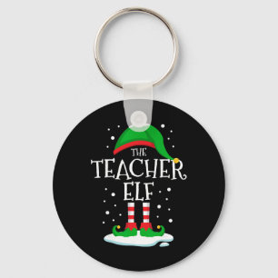 The Teacher Elf Christmas Family Matching Xmas Gro Key Ring