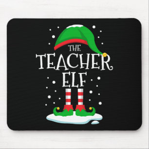 The Teacher Elf Christmas Family Matching Xmas Gro Mouse Mat