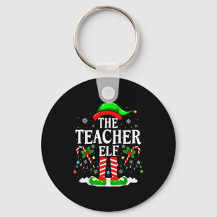 The Teacher Elf Funny Xmas Teachers Christmas Teac Key Ring