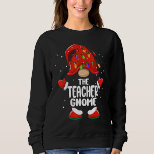 The Teacher Gnome Christmas Family Matching Pjs X Sweatshirt