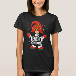 The Teacher Gnome Christmas Family Matching Pjs  X T-Shirt
