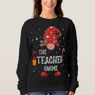 The Teacher Gnome Matching Family Christmas Gnome Sweatshirt