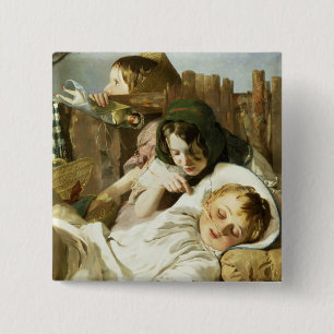 The Tease 15 Cm Square Badge