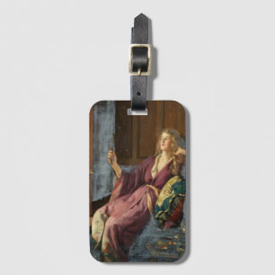 The Teasing Coquette (by John Collier) Luggage Tag