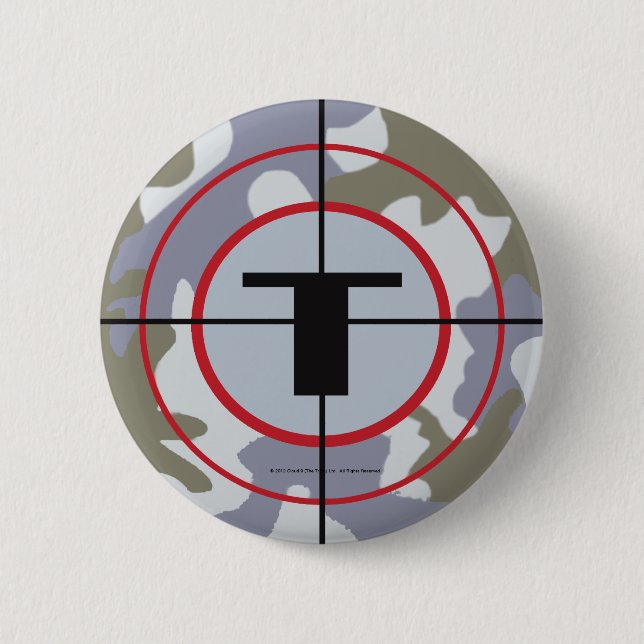 The Techno Tribe Logo 6 Cm Round Badge (Front)
