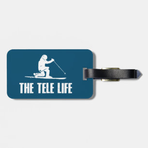 The Telemark Ski Life Luggage Tag