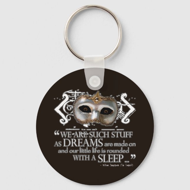 The Tempest Quote Key Ring (Front)
