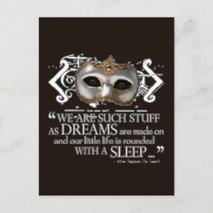 The Tempest Quote Postcard