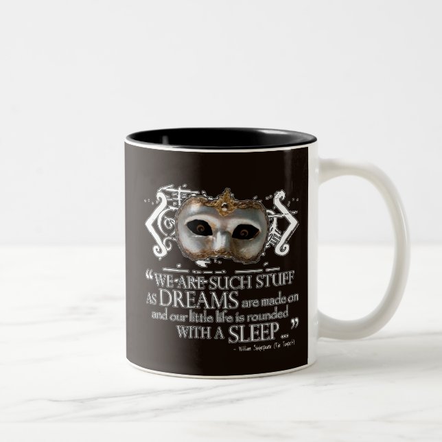 The Tempest Quote Two-Tone Coffee Mug (Right)