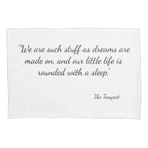 The Tempest quotes double-sided pillow case