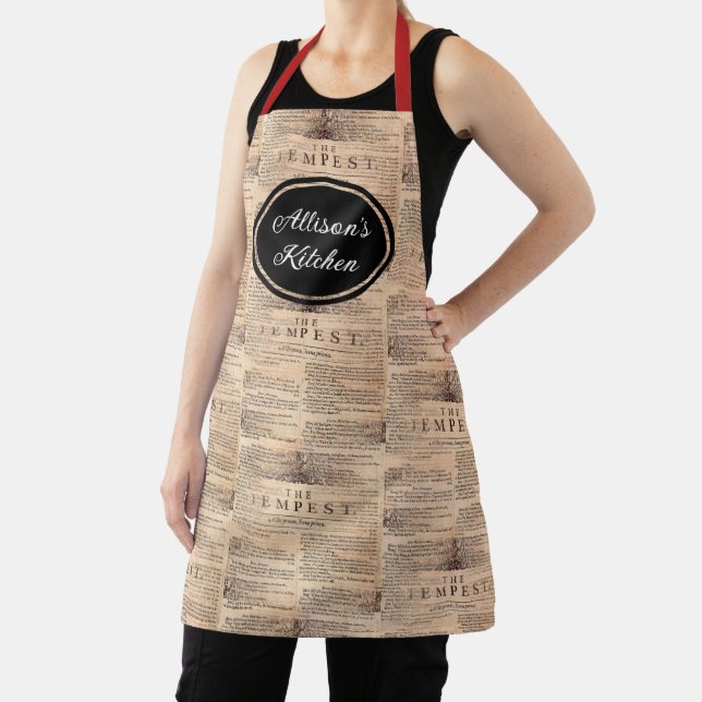 The Tempest Shakespeare Personalised Apron (Insitu)