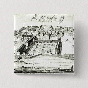 The Temple 15 Cm Square Badge