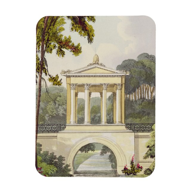 The Temple Bridge, from Ackermann's 'Repository of Magnet (Vertical)