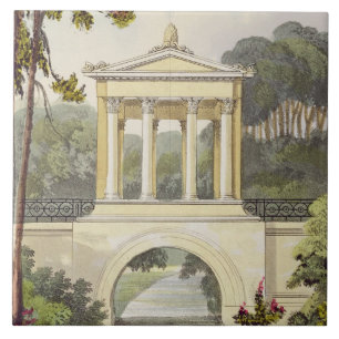 The Temple Bridge, from Ackermann's 'Repository of Tile