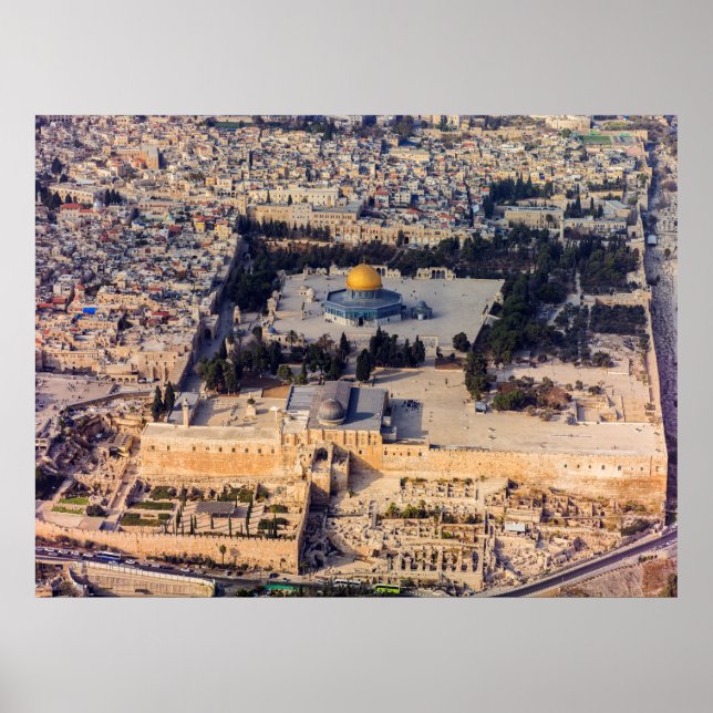 The Temple Mount in the Old City of Jerusalem Poster (Front)