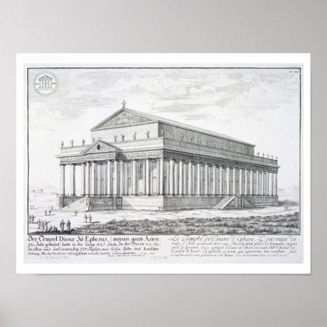 The Temple of Diana at Ephesus, Turkey, from 'Entw Poster (Front)