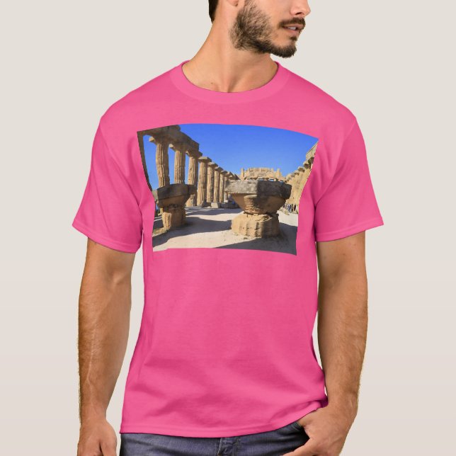 The Temple Of Hera At Selinunte T-Shirt (Front)