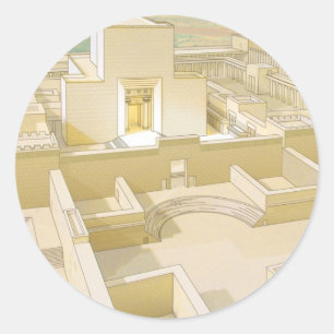 The Temple of Jerusalem Classic Round Sticker