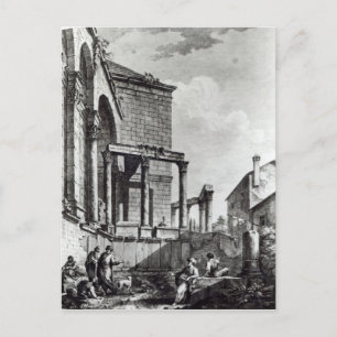 The Temple of Jupiter in the palace of Postcard