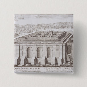 The Temple of Solomon, Jerusalem, from 'Entwurf ei 15 Cm Square Badge