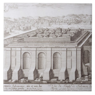 The Temple of Solomon, Jerusalem, from 'Entwurf ei Tile