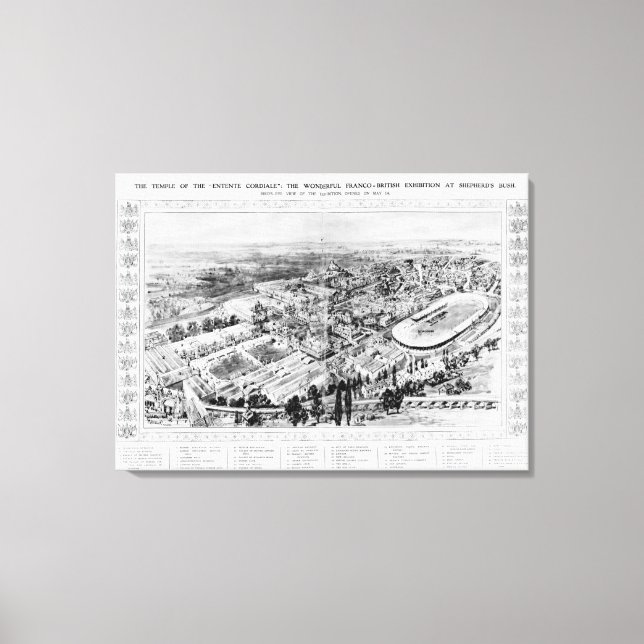 The Temple of the 'Entente Cordiale' Canvas Print (Front)