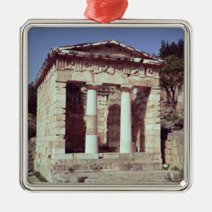 The Temple of the Treasures of the Athenians Metal Tree Decoration