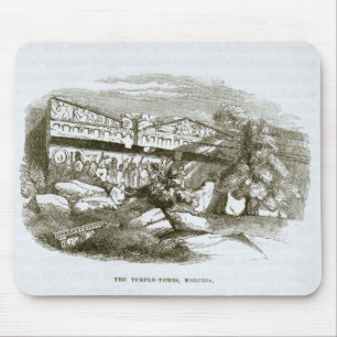 The Temple-Tombs at Norchia Mouse Mat