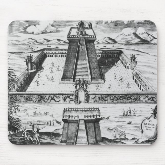 The Templo Mayor at Tenochtitlan Mouse Mat (Front)