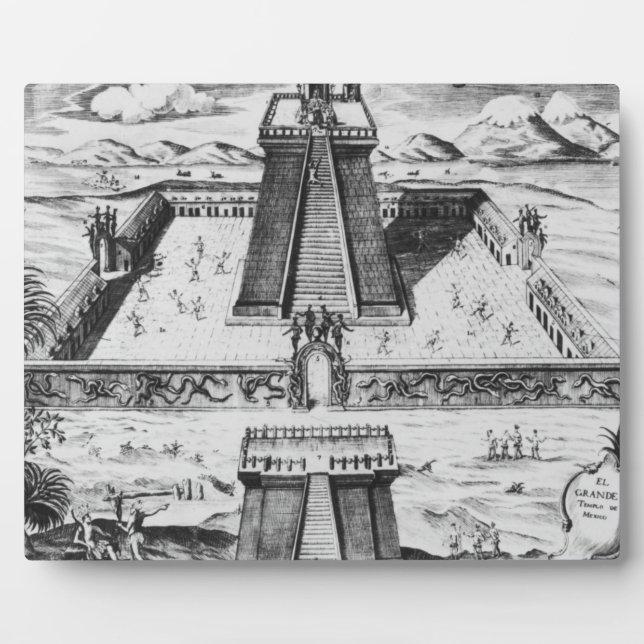 The Templo Mayor at Tenochtitlan Plaque (Front)