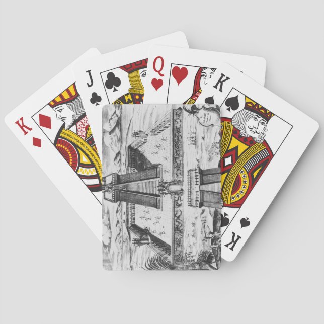 The Templo Mayor at Tenochtitlan Playing Cards (Back)