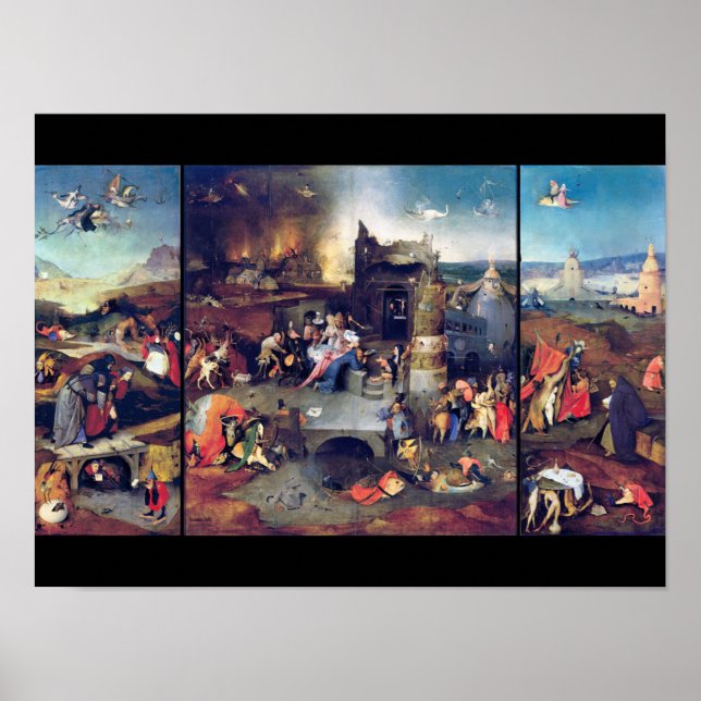 The Temptation of Saint Anthony, Bosch Poster (Front)