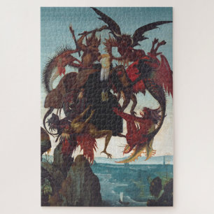 The Temptation of Saint Anthony by Michelangelo Jigsaw Puzzle