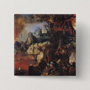 The Temptation of St. Anthony 3 15 Cm Square Badge