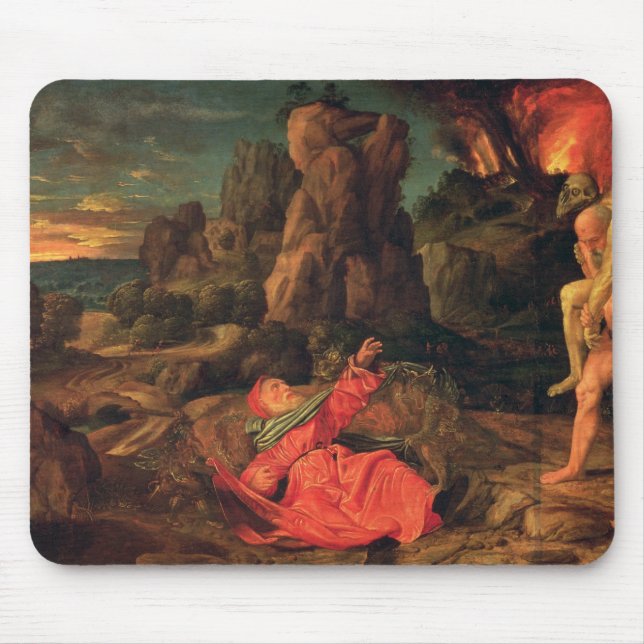 The Temptation of St. Anthony, c.1530 Mouse Mat (Front)