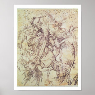 The Temptation of St. Anthony (engraving) Poster