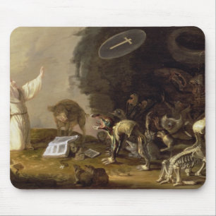 The Temptation of St. Anthony (panel) Mouse Mat