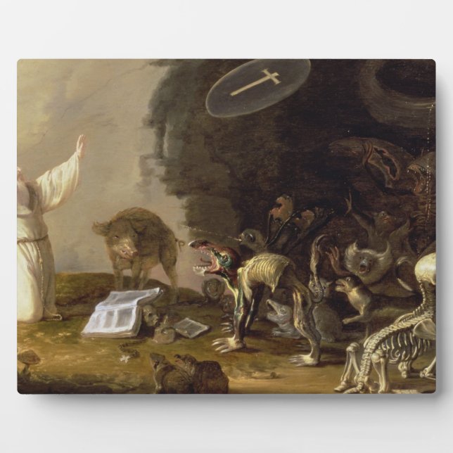 The Temptation of St. Anthony (panel) Plaque (Front)