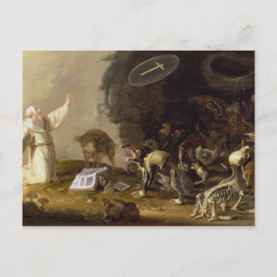The Temptation of St. Anthony (panel) Postcard