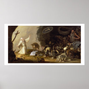 The Temptation of St. Anthony (panel) Poster