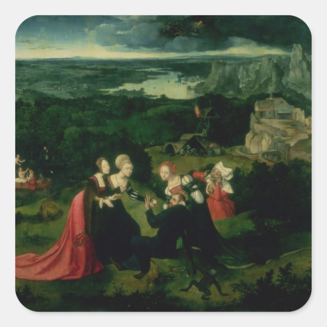 The Temptation of St. Anthony Square Sticker (Front)