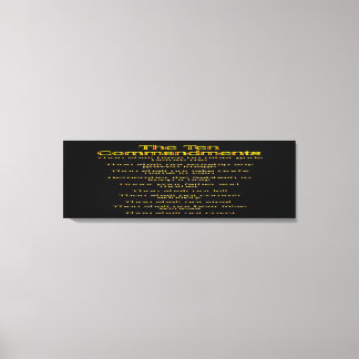 The Ten Commandments 01 Canvas Print