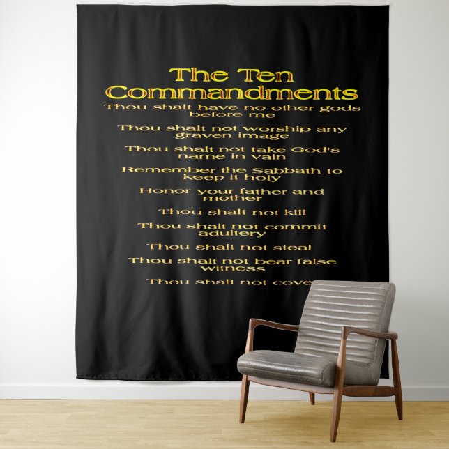 The Ten Commandments 01 Tapestry (In Situ)