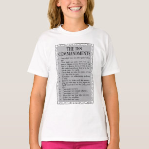 The Ten Commandments Bible Girl's T-Shirt