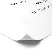 The Ten Commandments Christian Bible Verse Church Poster (Corner)