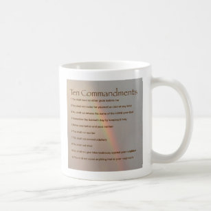 The Ten Commandments Coffee Mug
