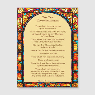 The Ten Commandments Magnet